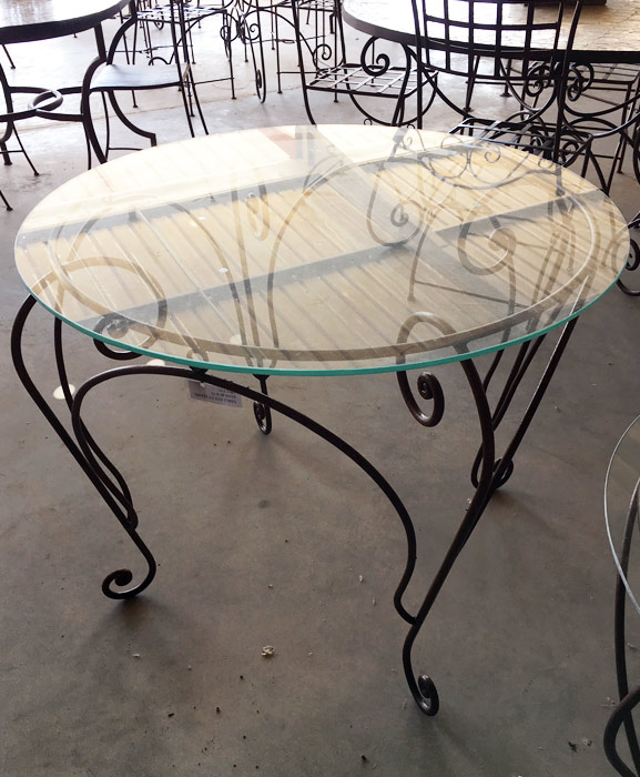 Table en verre